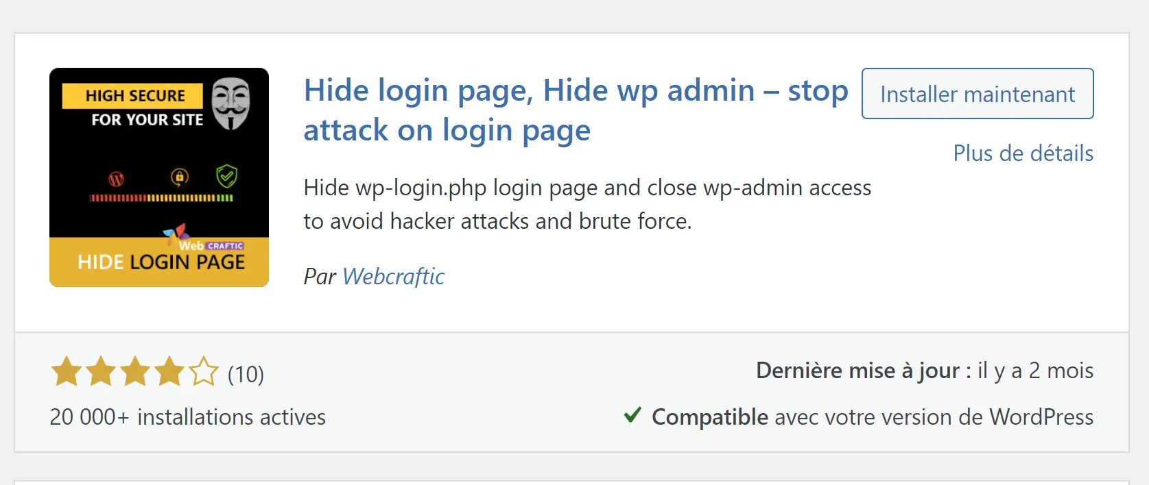 securite wordpress