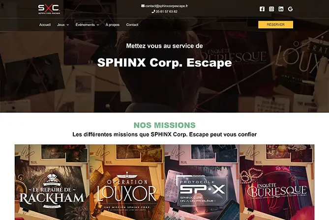 site sphinx corp escape game toulouse