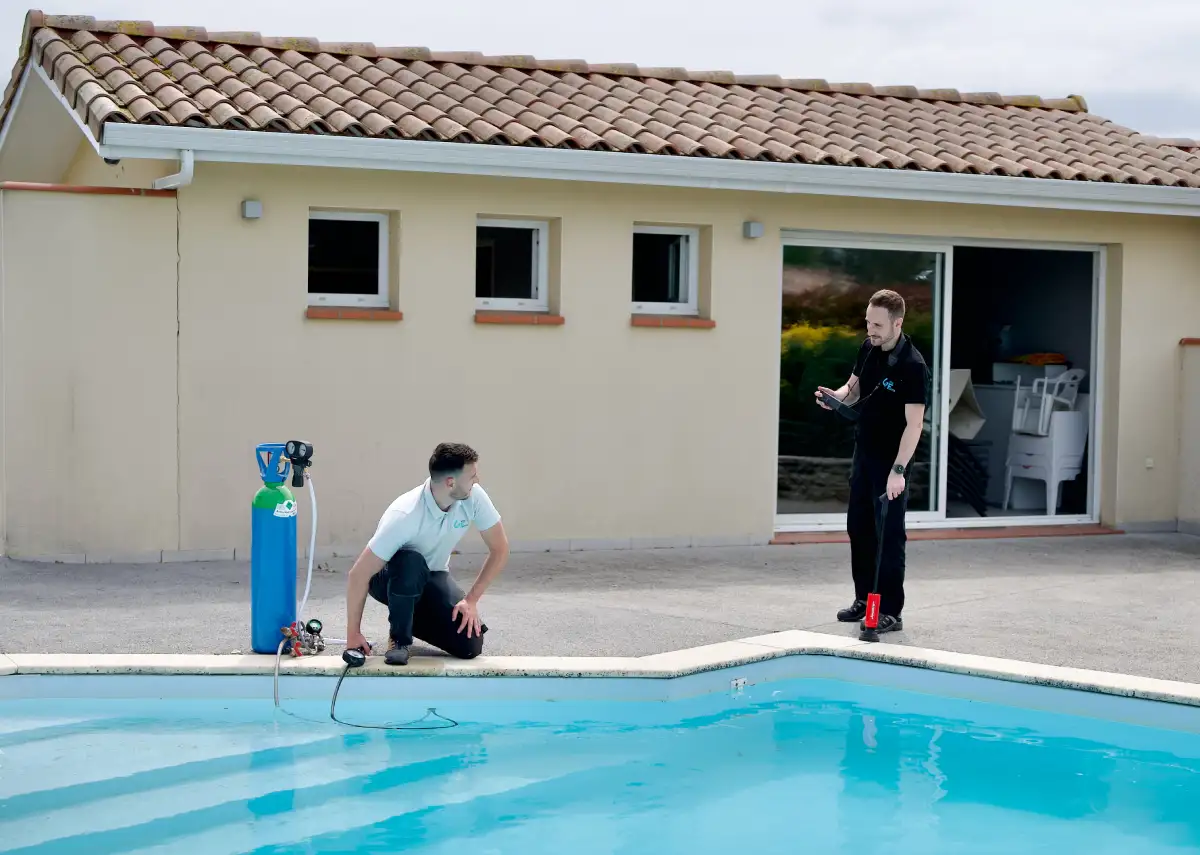 Création site Détection de fuites dans le Gers 4 Inspection piscine Gers equipe