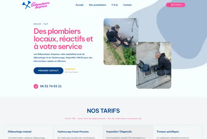 Creation site Deboucheurs